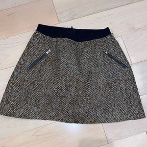 Bonpoint girls wool blend cotton lined skirt
